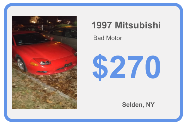 Recently Remarketed 1997 Mitsubishi