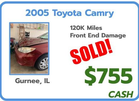 sell junk car chicago, IL Toyota Camry