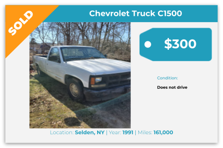 1991, Chevrolet, Truck, Selden, cash for junk cars, junk cars, sell my car, we buy junk cars, buy junk cars