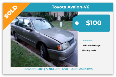 1998, Toyota, Avalon, cash for junk cars, junk cars, sell my car, we buy junk cars, buy junk cars, car junk yards