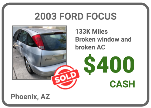 sell junk Ford, Phoenix, AZ 