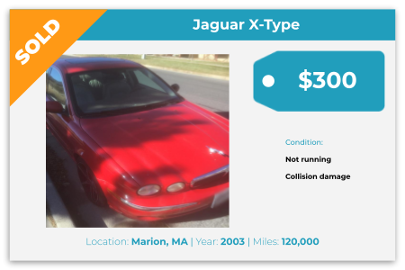 sell Jaguar, Marion, Ma