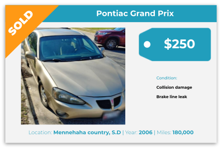 sell old Pontiac Grand Prix Minnehaha County, S.D