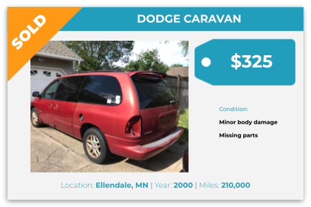 sell Dodge Caravan for cash Ellandale, MN