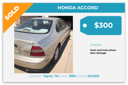 sell Honda Accord Tigret, TN 
