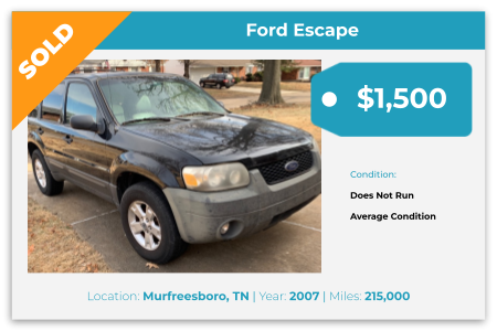 sell used car for cash Tennessee