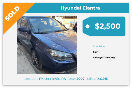 sell PT Cruiser for cash Philadelphia, PA