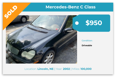 sell Mercedes Benz for cash Lincoln, NE