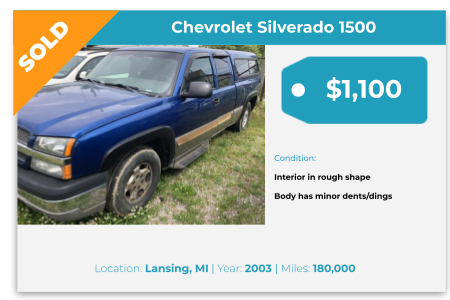sell truck for cash michigan
