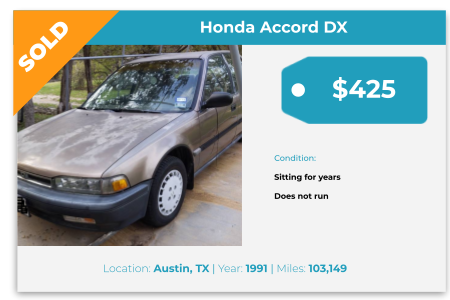 sell junk car for cash central texas