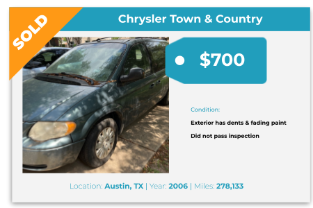 sell used car for cash Texas
