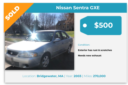 sell car for cash Massachusetts