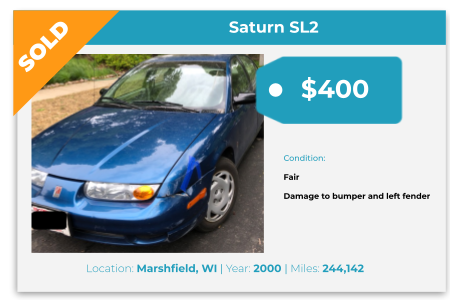 sell used car for cash Wisconsin