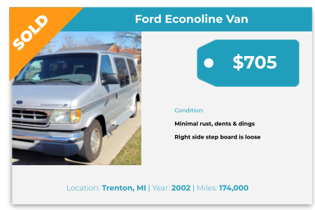 sell used van for cash michigan