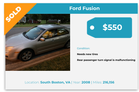 sell used car for cash southside virginia