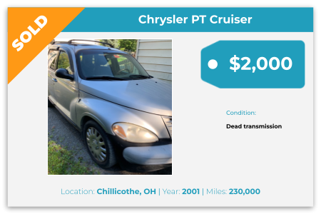 sell used car for cash Ohio