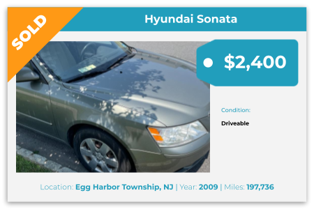 Sell junk car Egg Harbor Township, NJ