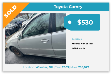 sell junk car in Ohio and get paid today