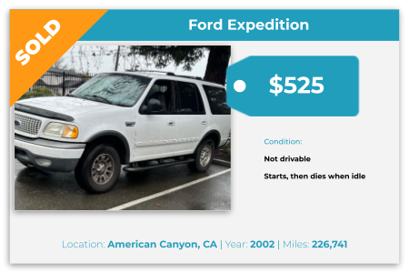 sell junk Ford cash California