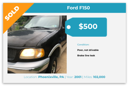 sell old truck for cash near West Chester PA