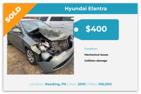 sell junk car Reading Pennsylvania