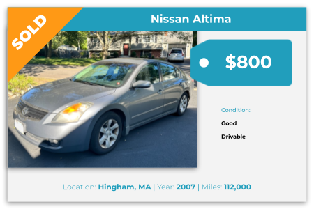 sell junk car Hingham MA