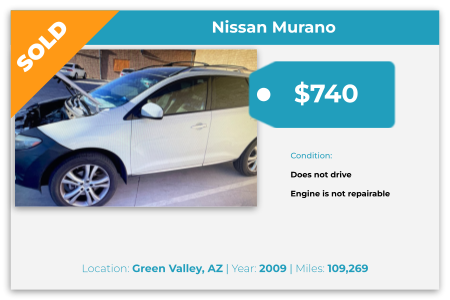 sell junk car Nissan Murano Arizona