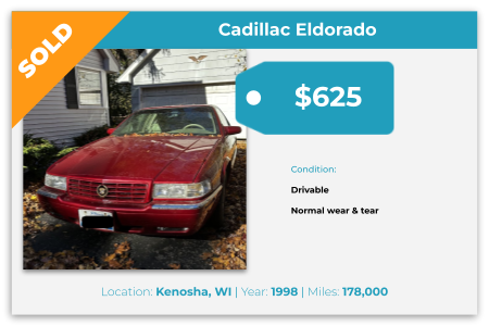 sell Cadillac for cash Kenosha, WI