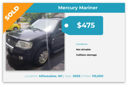 sell junk Mercury SUV Milwaukee