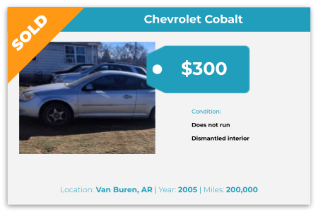sell junk cars northwest Arkansas