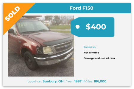 junk car sold for cash Sunbury, OH