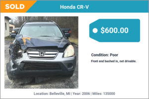 2006 Honda CR-V sold for cash in Belleville, MI