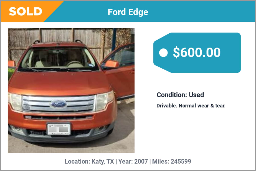 sell junk SUV for cash Katy, TX