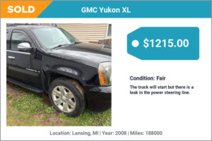 2008 GMC Yukon XL sold for cash in Lansing, MI