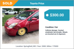 2008 Toyota Prius sold for cash in Springfield, MO