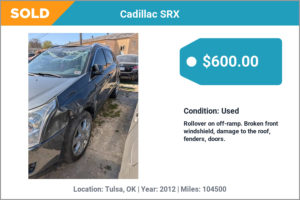 2012 Cadillac SRX sold for cash in Tulsa , OK
