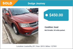 2013 Dodge Journey sold for cash in Louisville, KY
