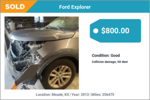 2013 Ford Explorer sold for cash in Meade, KS