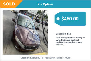2014 Kia Optima sold for cash in Knoxville, TN